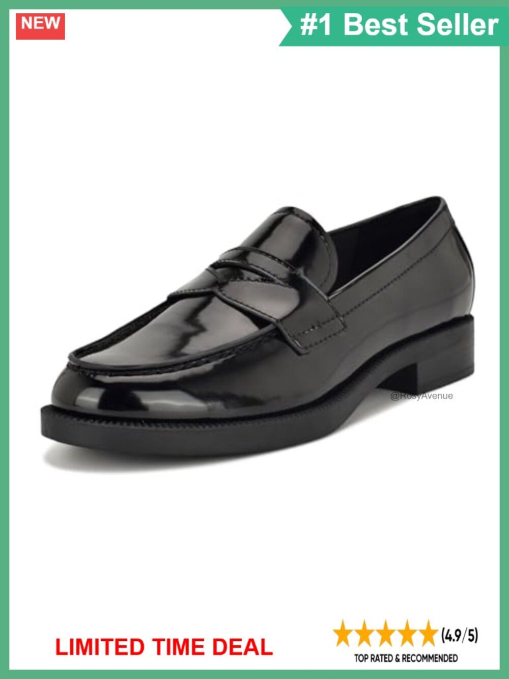 Nine West Berg Faux Patent Leather Slip-On Loafers